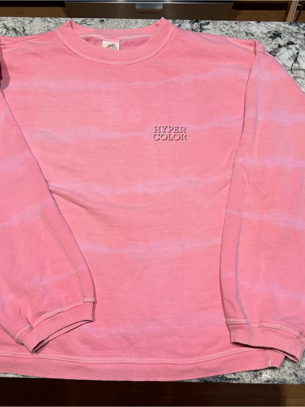 Vintage 90s Generra Hypercolor Sweatshirt XL Pink Oversize